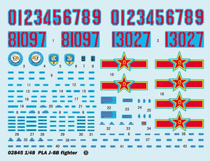 Trumpeter 02845 PLA J-8B fighter 1/48 – imagen 10