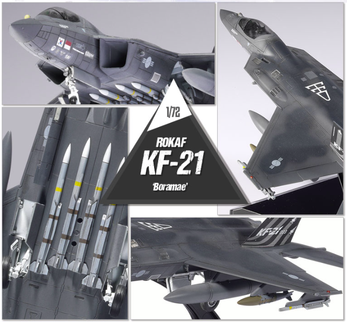 Academy 12585 ROKAF KF-21 Boramae 1/72 – immagine 3