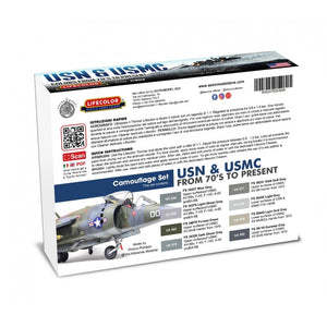 Lifecolor CE02 Acrylic paint Set American Aircraft Set 4 8x22ml – zdjęcie 2