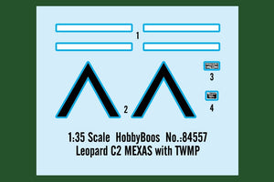 Hobby Boss 84557 Leopard C2 MEXAS with TWMP Track Width Mine Plow 1/35 – image 16