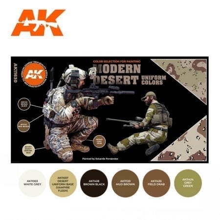 AK Interactive AK11630 MODERN DESERT UNIFORM COLORS – immagine 2