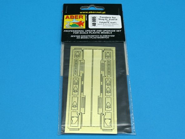 Aber 48005 Défenses pour canon automoteur antichar allemand Stug.III, Ausf.B et char PzKpfw III, Ausf.L (1/48)  – image 3