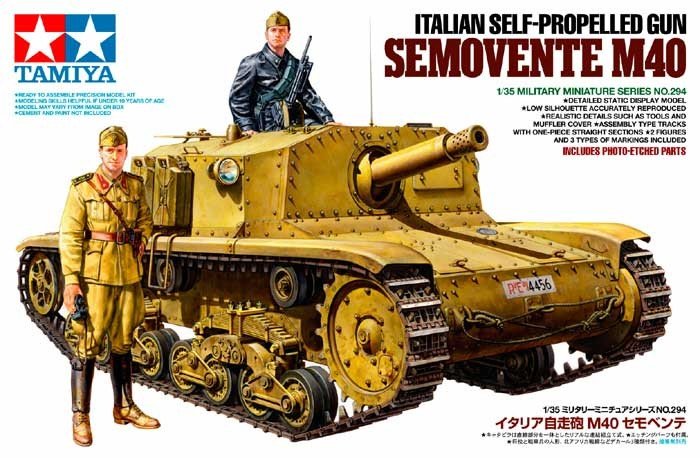 Tamiya 35294 CANON AUTOPROPULSÉ ITALIEN SEMOVENTE M40 (1/35)