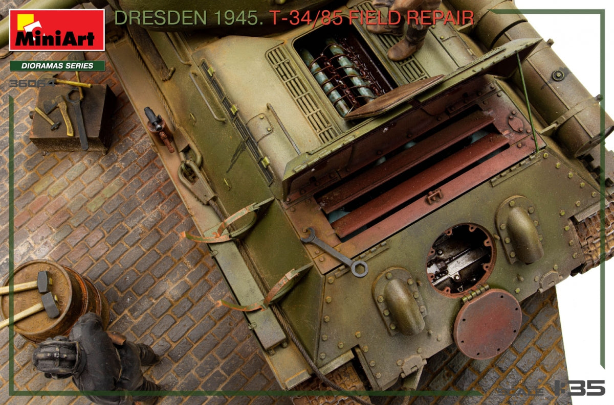 MiniArt 36064 Dresden 1945. T-34/85 Field Repair. BIG SET 1/35 – image 2
