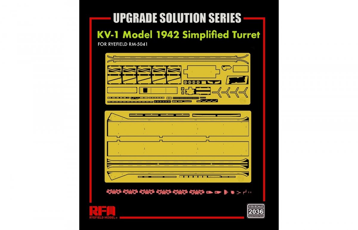 Rye Field Model 2036 KV-1 Model 1942 Simplified Turret - Upgrade Solution 1/35 – Bild 2