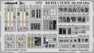 Eduard SS670 He 219 Uhu 1/72 DRAGON