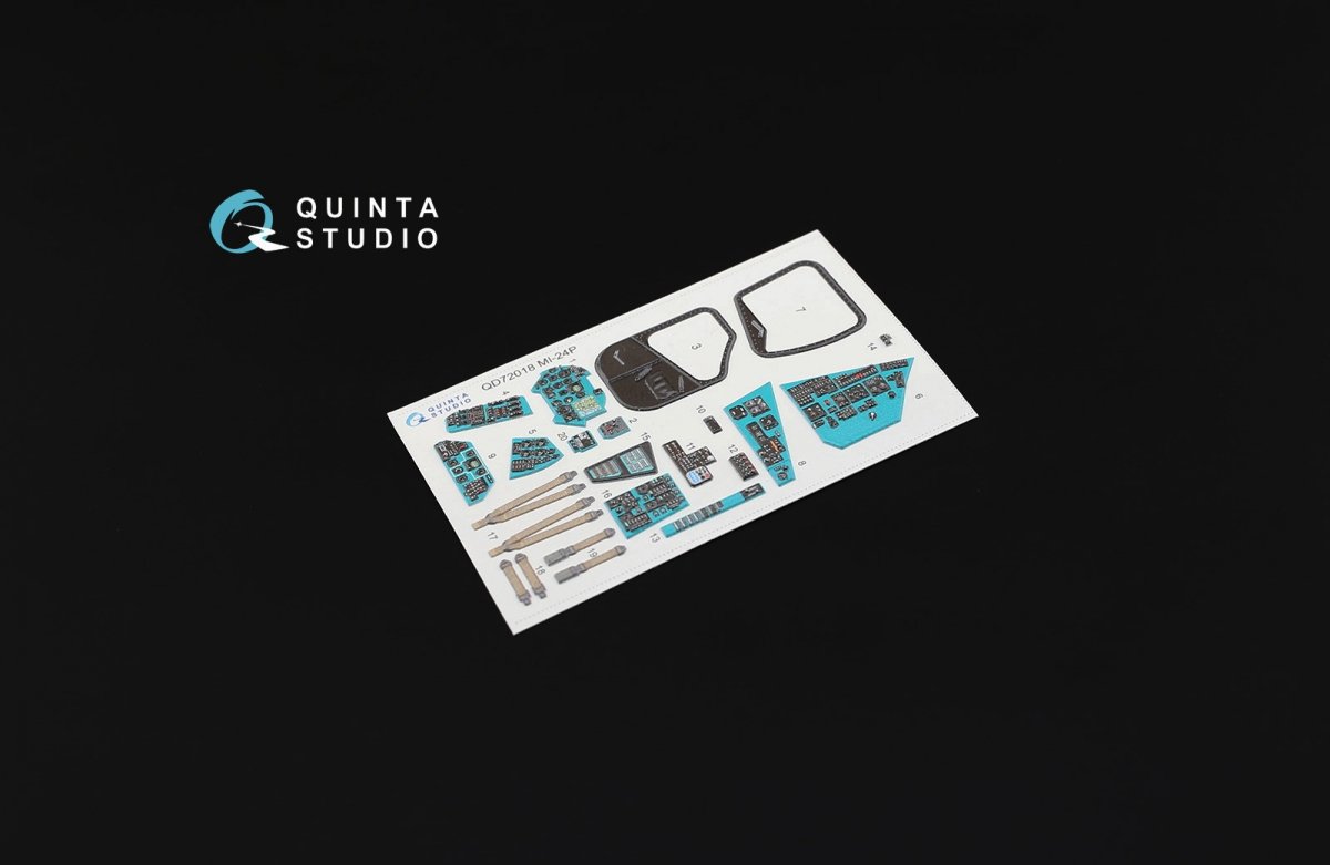 Quinta Studio QD72018 Mi-24P 3D-Printed &amp;amp; coloured Interior on decal paper (for Zvezda kit) 1/72 – immagine 2