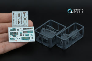 Quinta Studio QD+48560 MiG-25PD 3D-Printed &amp;amp; colored Interior on decal paper (ICM) (with 3D-printed resin parts) 1/48 – image 4