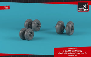 Armory Models AW48335 Roues Osprey V-22/MV-22 avec pneus lestés type « b » 1/48 – image 4