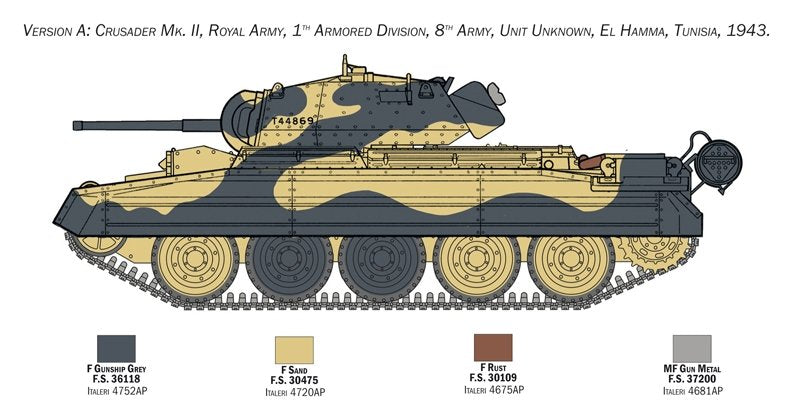 Italeri 6579 Crusader II w/ 8th Army Infantry 1/35 – Bild 4