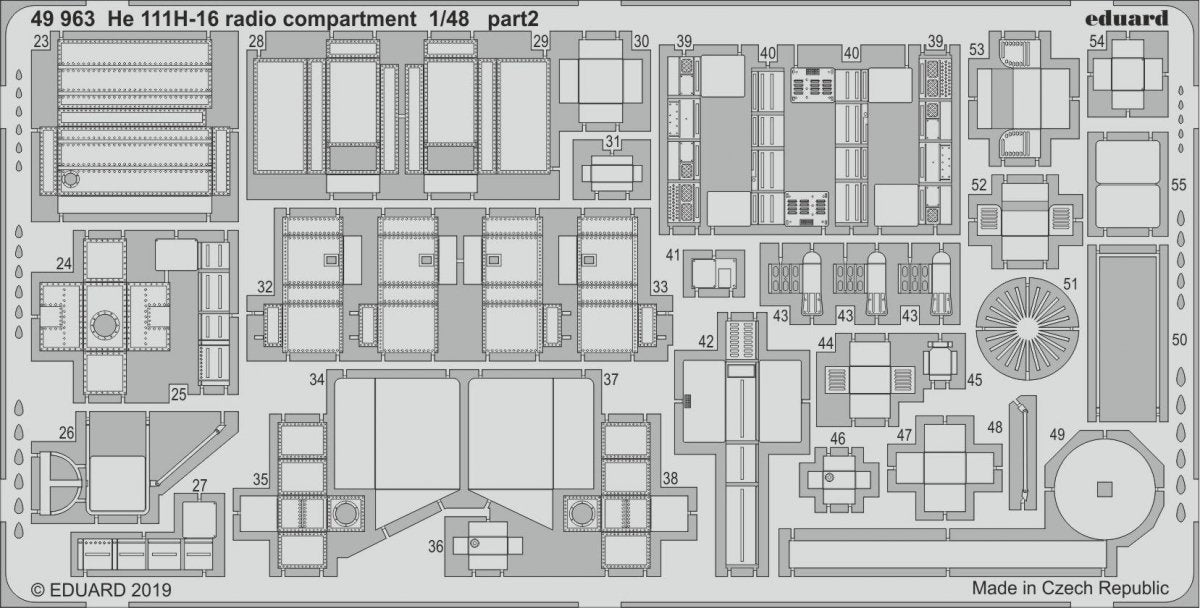 Eduard 49963 He 111H-16 radio compartment 1/48 ICM – Bild 2