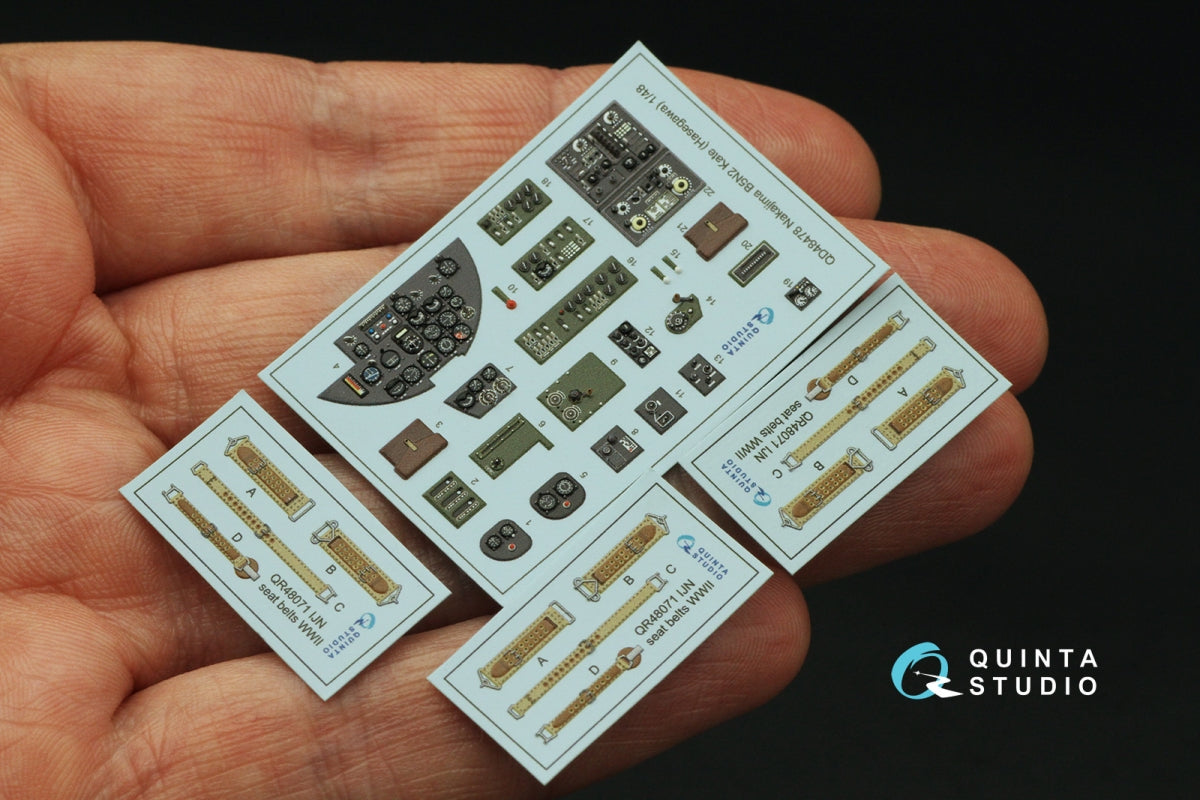 Quinta Studio QD48478 Nakajima B5N2 Kate 3D-Printed coloured Interior on decal paper (Hasegawa) 1/48 – zdjęcie 3