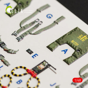 KELIK K48056 F-4G INTERIOR 3D DECALS FOR MENG KIT 1/48 – Bild 10