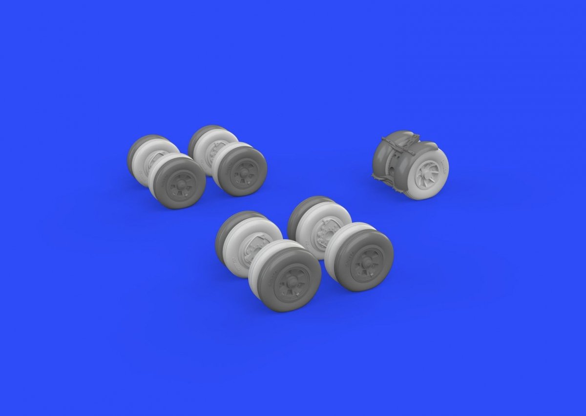 Eduard 672143 Victor wheels 1/72 AIRFIX – immagine 2