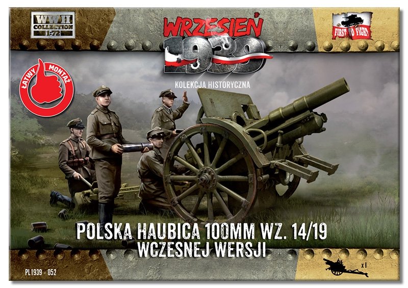 First to Fight PL052 Polska haubica 100mm wz. 14/19 wczesnej wersji 1/72 – Bild 2