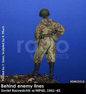 RADO Miniatures RDM35019 Soviet Razvedchik w/MP40, (1941-45) 1/35 – immagine 4