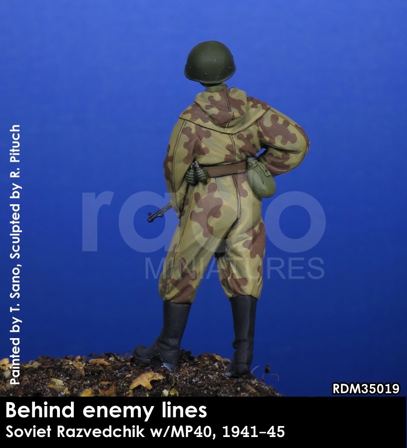 RADO Miniatures RDM35019 Soviet Razvedchik w/MP40, (1941-45) 1/35 – immagine 4