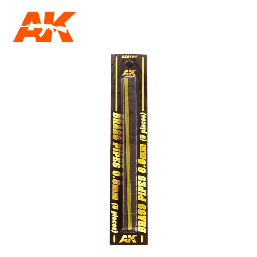 AK Interactive AK9107 BRASS PIPES 0.8MM Ø. 5 UNITS. – imagen 2