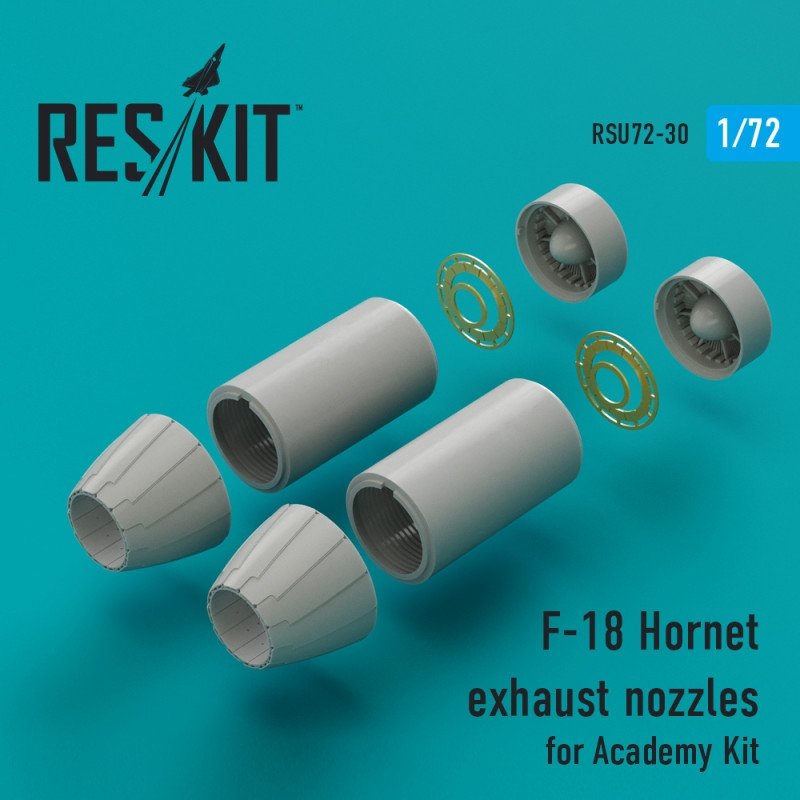 RESKIT RSU72-0030 F-18 Hornet exhaust nozzles for Academy 1/72