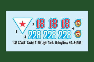 Hobby Boss 84555 Soviet T-60 Light Tank 1/35 – imagen 4