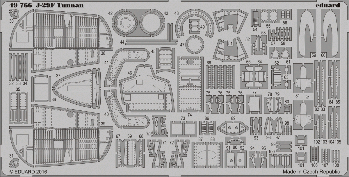 Eduard 49766 J-29F Tunnan HOBBY BOSS 1/48 – zdjęcie 2