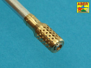 Aber 35l-232 10,5cm KwK L/70 barrel with perforated muzzle brake for German Pz.Kpfw. VII Lowe or VK 7201(K) 1/35 – immagine 5