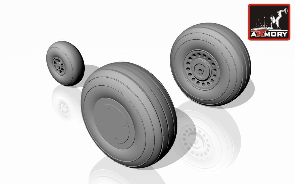 Armory Models AW72302 A-20C Boston wheels, mid 1/72 – imagen 4