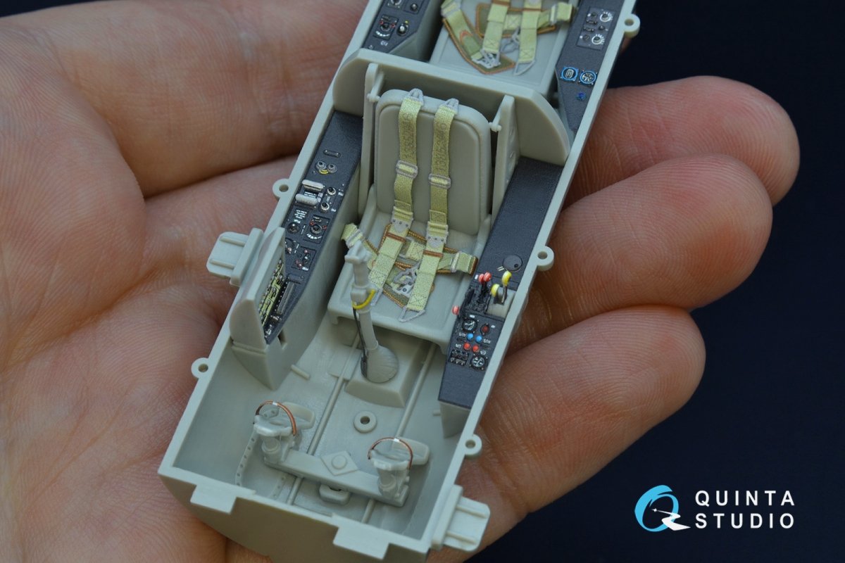 Quinta Studio QD32070 Me 262B1a/U-1 3D-Printed &amp;amp; coloured Interior on decal paper (Trumpeter) 1/32 – imagen 6