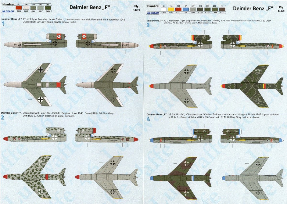 Fly 14429 Daimler Benz Projecct F - German Service 1/144 – zdjęcie 2