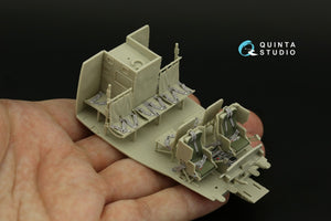 Quinta Studio QD48267 UH-1D 3D-Printed coloured Interior on decal paper (KittyHawk) 1/48 – imagen 7