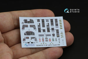 Quinta Studio QD48197 F-5F Tiger II 3D-Printed &amp;amp; coloured Interior on decal paper (for AFV Club ) 1/48 – zdjęcie 12