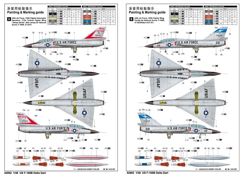 Trumpeter 02892 F-106B Delta Dart 1/48 – image 3