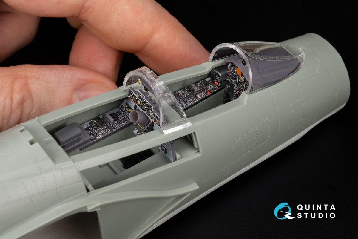 Quinta Studio QDS+48487 F-4C Phantom II 3D-Printed &amp;amp; coloured Interior on decal paper (Academy) (Small version) (with 3D-printed resin parts) 1/48 – immagine 11