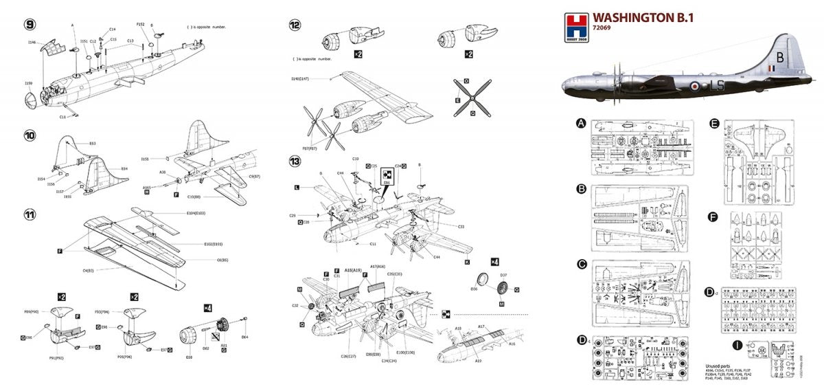 Hobby 2000 72069 Washington B.1 ( ACADEMY + CARTOGRAPH + MASKS ) 1/72 – image 3