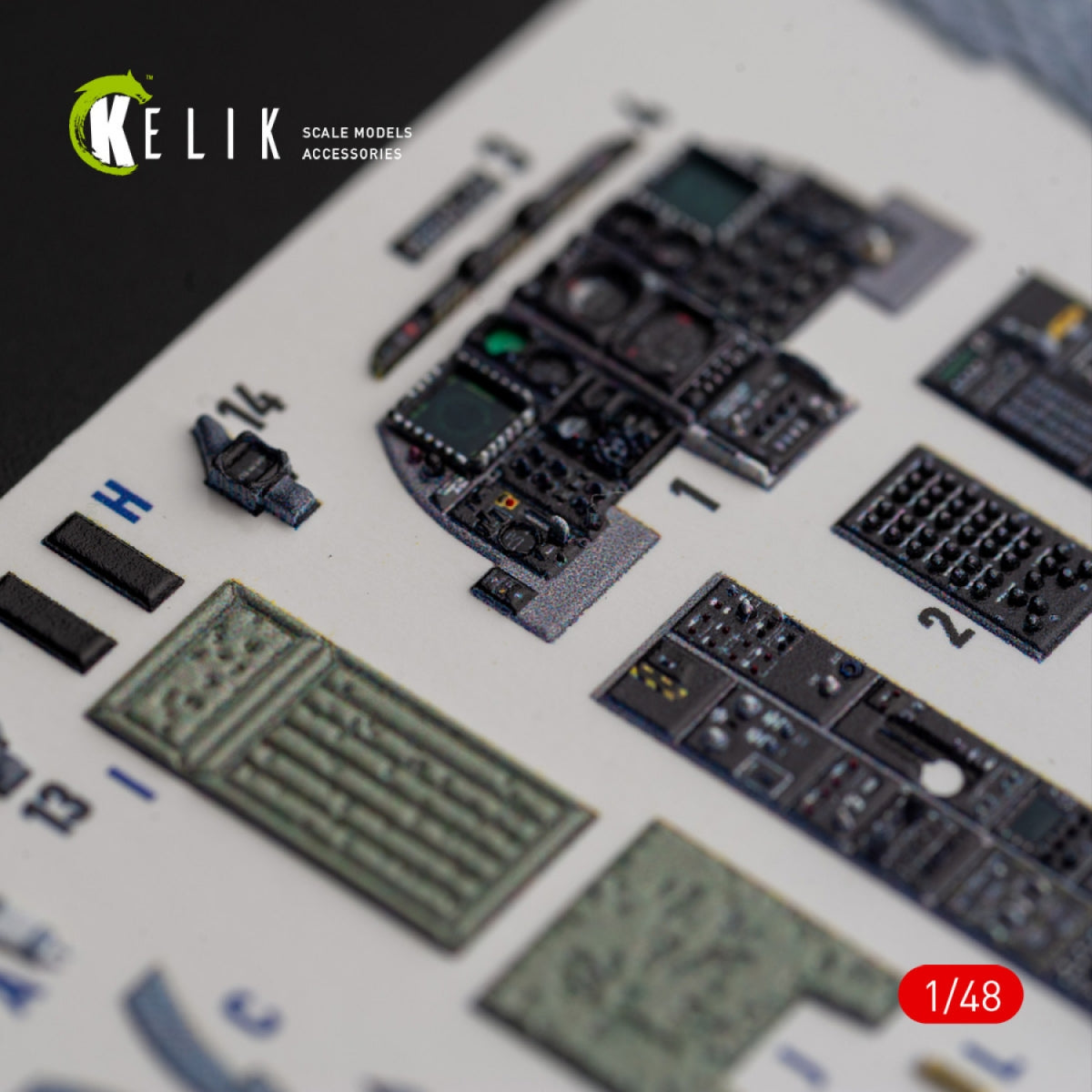 KELIK K48018 A-10C &amp;quot;Thunderbolt II&amp;quot; interior 3D decals for Italeri kit 1/48 – image 7