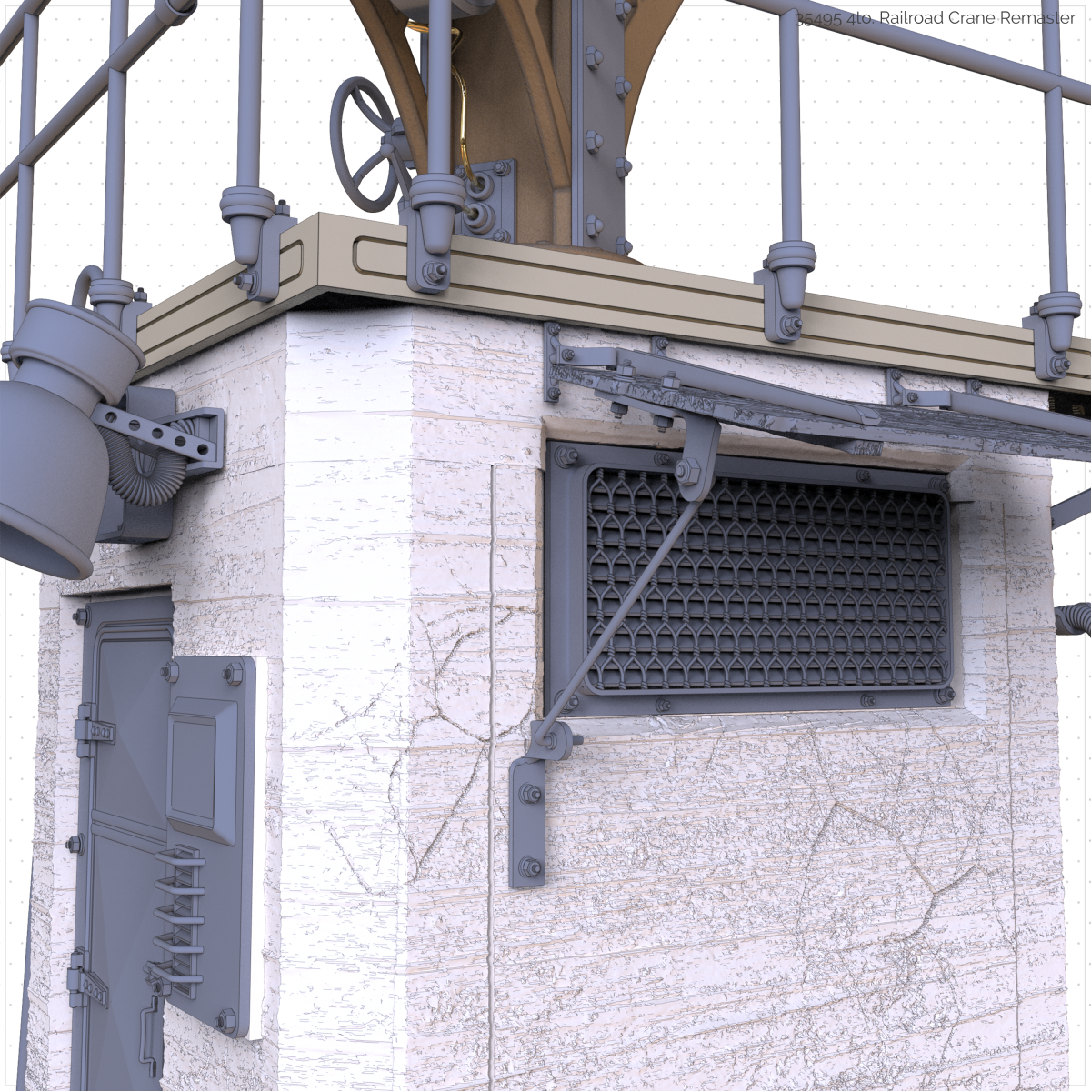 RT-Diorama 35495 4to. Railroad Crane Industrial Series - 3D Printed Model 1/35