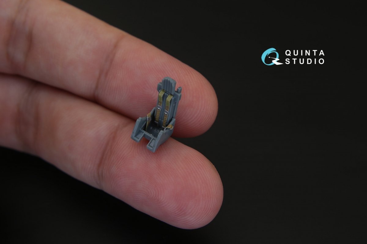 Intérieur imprimé en 3D et coloré sur papier décalcomanie Quinta Studio QD72026 MiG-15 (pour maquette Eduard) au 1/72 – image 6