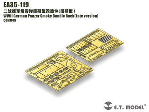 E.T. Model EA35-119 WWII German Panzer Smoke Candle Rack (Late version) 1/35 – imagen 2