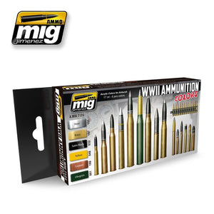 AMMO Mig 7124 WWII AMMUNITION COLORS 6x17ml – imagen 2