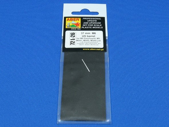 Aber 72L-26 Lufa 37mm M6 do M8 Greyhound,M3, M3A1, M3A3, M3A4 Lee / 37mm M6 US barrel for M8 Greyhound, M3, M3A1, M3A4 Lee 1/72 – Bild 4