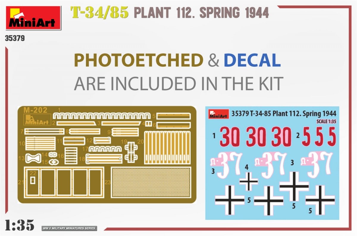 MiniArt 35379 T-34/85 PLANT 112. SPRING 1944 1/35 – imagen 11