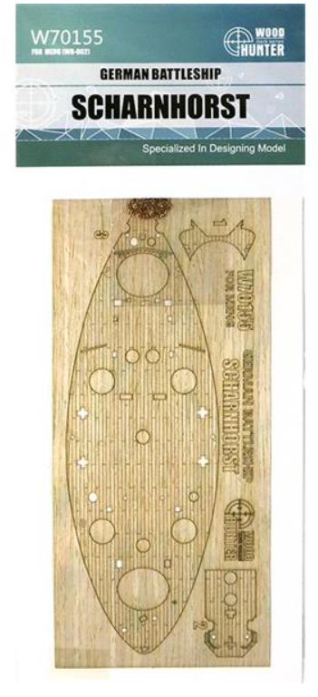 Wood Hunter W70155 Scharnhorst Q-Version (Meng WB-002) 1/700 