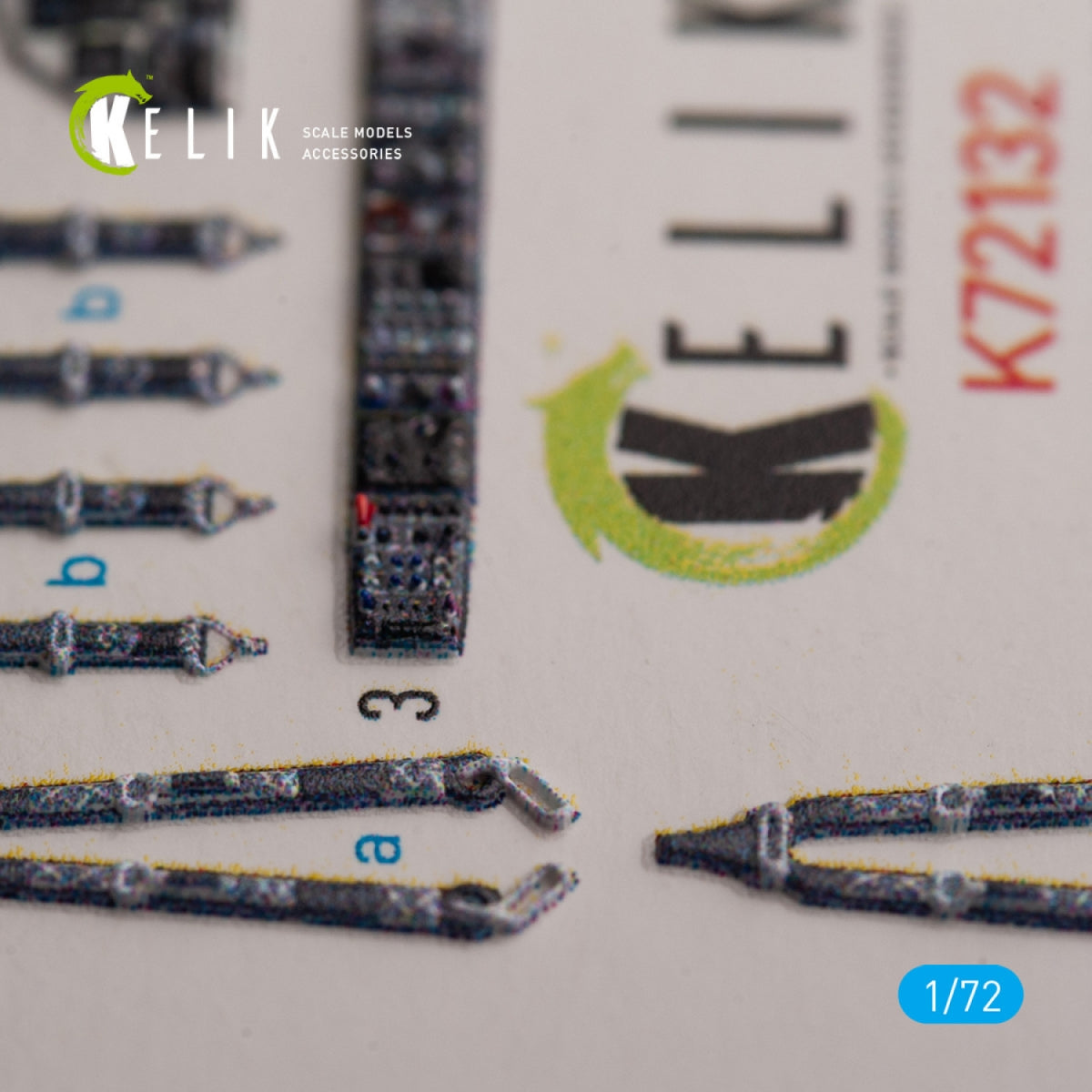 KELIK K72132 UH-2C SEASPRITE - interior 3D decals for Clear Prop kit 1/72 – immagine 3