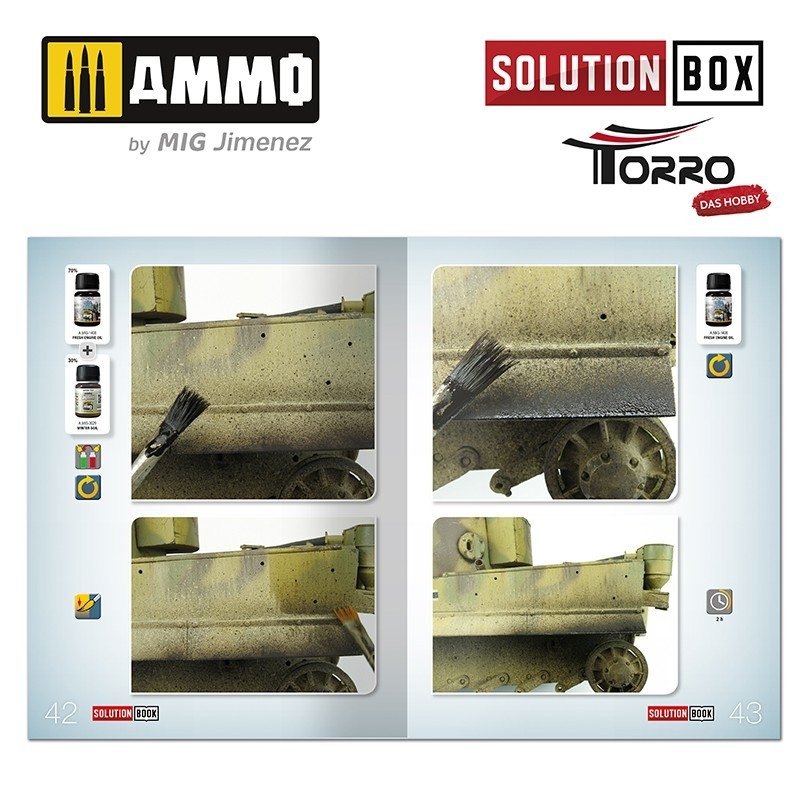AMMO of Mig Jimenez 2414300000 SOLUTION BOX – WWII GERMAN TANKS – imagen 7
