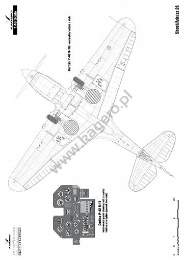 Kagero 7037 Curtiss P-40 F,K,L,M,N models EN/PL – imagen 4