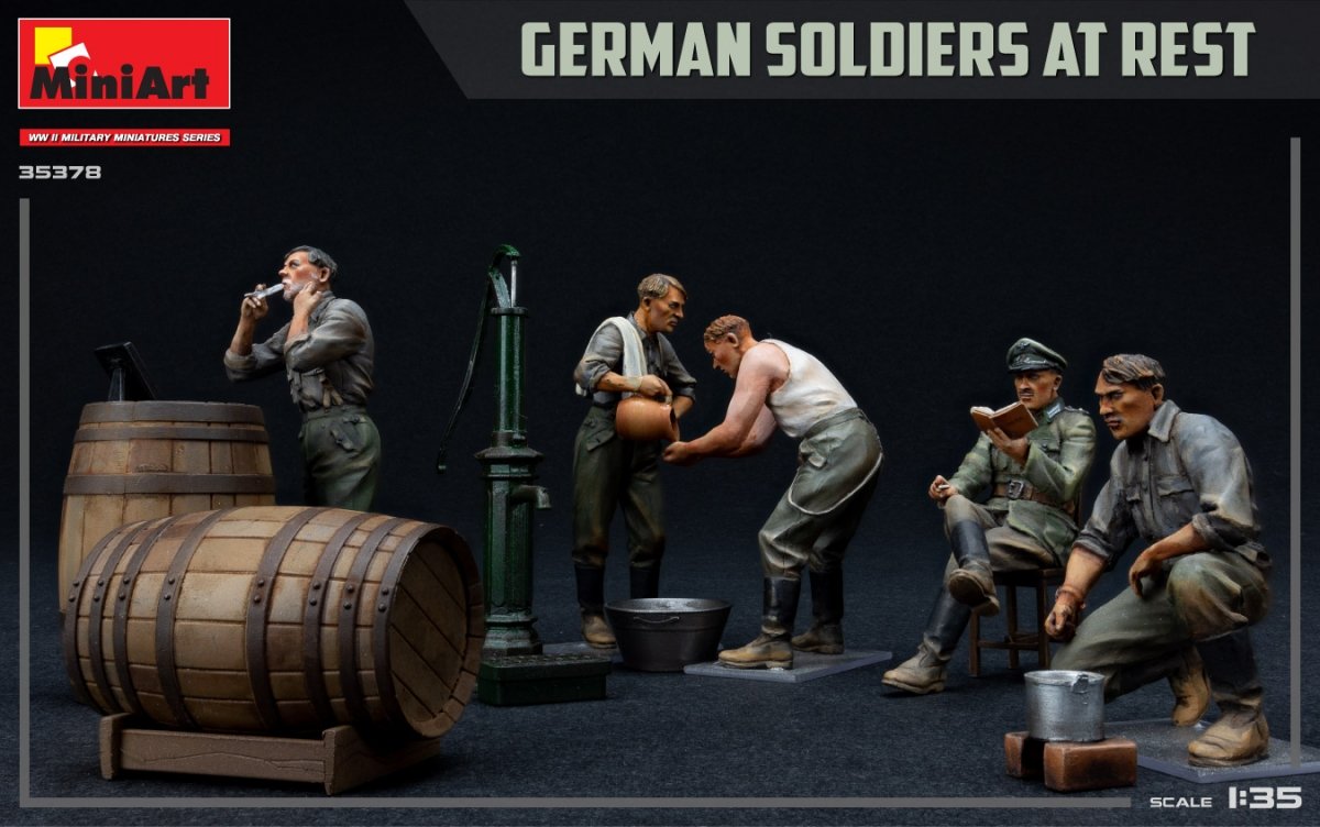 MiniArt 35378 GERMAN SOLDIERS AT REST. SPECIAL EDITION 1/35 – immagine 2