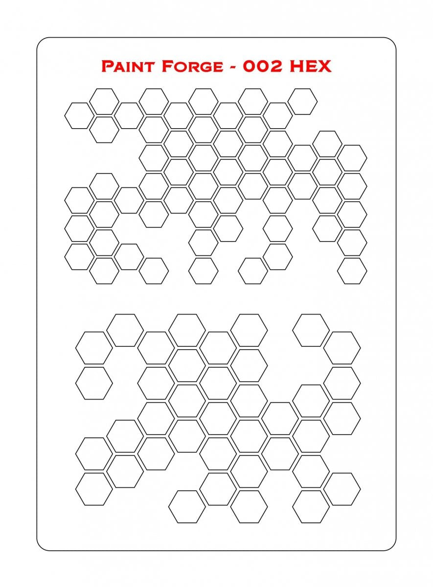 Paint Forge PFST002L STENCIL - HEX 2 – image 2
