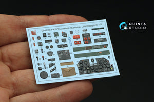 Quinta Studio QD32198 P-47D Thunderbolt Bubbletop Late 3D-Printed coloured Interior on decal paper (Hasegawa) 1/32 – Bild 3