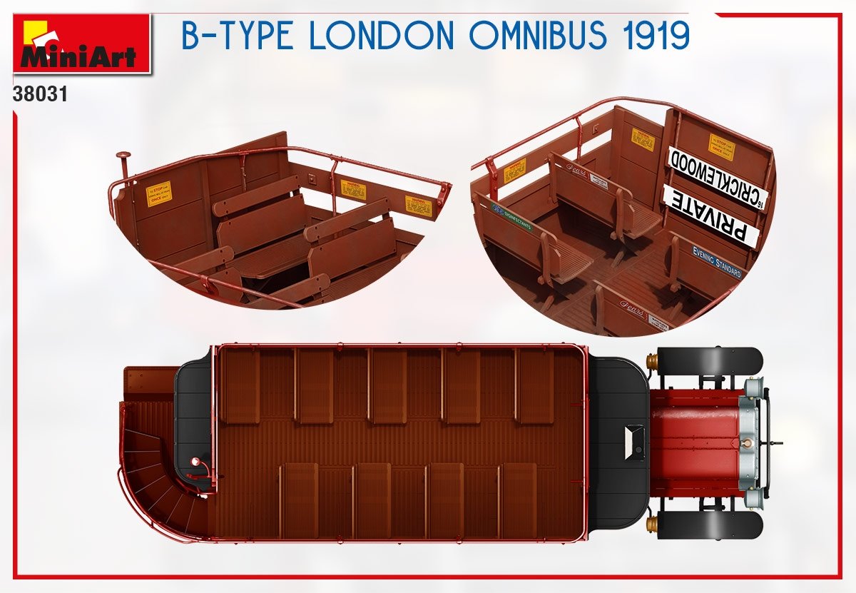 MiniArt 38031 B-TYPE LONDON OMNIBUS 1919 1/35 – Bild 4