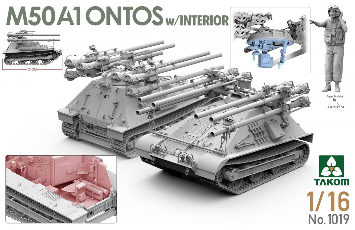 Takom 1019 M50A1 Ontos with Interior 1/16 – zdjęcie 2